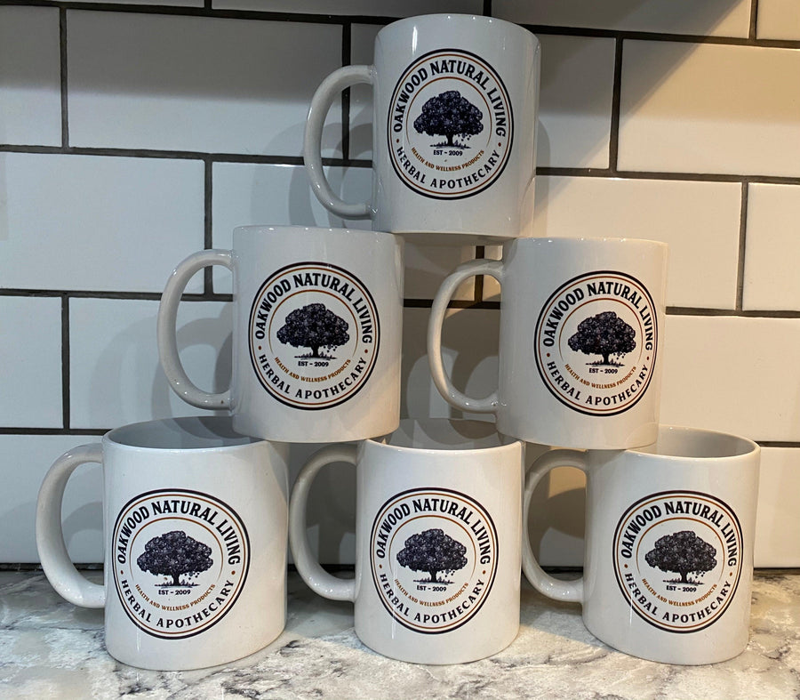 Logo Line - Large Ceramic Mug - Oakwood Natural Living