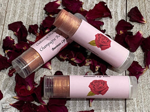 Lip Balm -  Champagne Rose Shimmer - Oakwood Natural Living