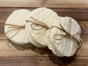 Organic Loofah Sponge "rounds" - Oakwood Natural Living