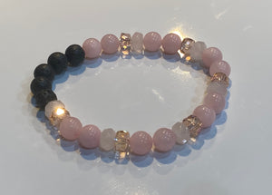 Aromatherapy Healing Stone Bracelet - Rose Quartz