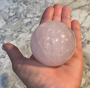 Rose Quartz Collection  - Palm Stones, orbs, towers, carving