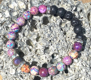 Aromatherapy Healing Stone Bracelet - GALAXY JASPER