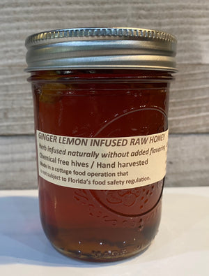 Raw Honey - Ginger Root  -