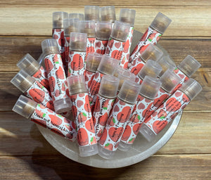 Chocolate Covered Strawberry Lip balm  - Valentines - - Oakwood Natural Living