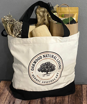 Logo Market Canvas Bag - Oakwood Natural Living