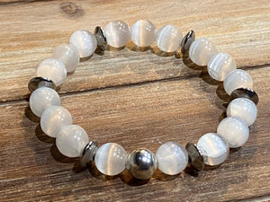Healing Stone Bracelet - Selenite - Oakwood Natural Living