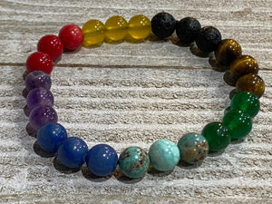 Aromatherapy Healing Stone Bracelet  CHAKRA - Oakwood Natural Living