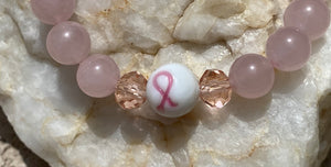 Aromatherapy Healing Stone Bracelet - Rose Quartz