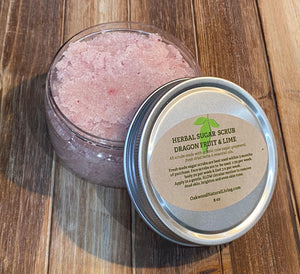 Sugar Body Scrub - Dragron Fruit with Lime - Oakwood Natural Living