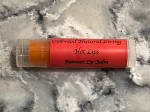 Lip Balm - HOT LIPS  - Cayenne Pepper - Oakwood Natural Living