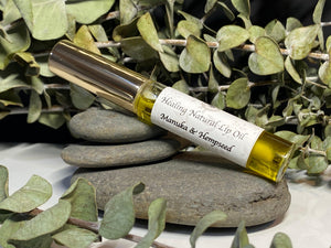 Healing Natural Lip Oil - Hemp & Manuka - Oakwood Natural Living
