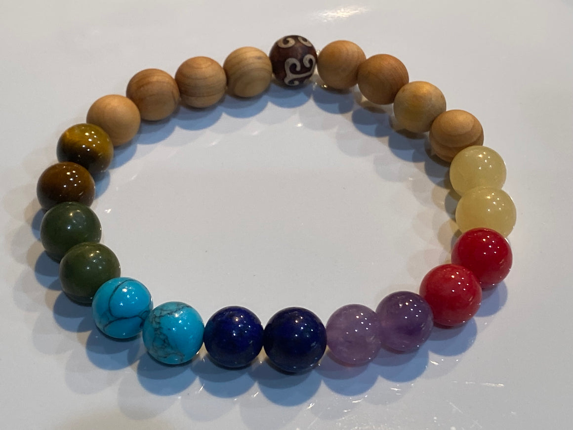 Aromatherapy Healing Stone Bracelet  CHAKRA - Oakwood Natural Living