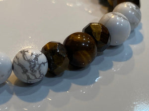 Aromatherapy Healing Stone Bracelet - Howlite - Oakwood Natural Living