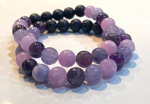 Aromatherapy Healing Stone Bracelet Collection