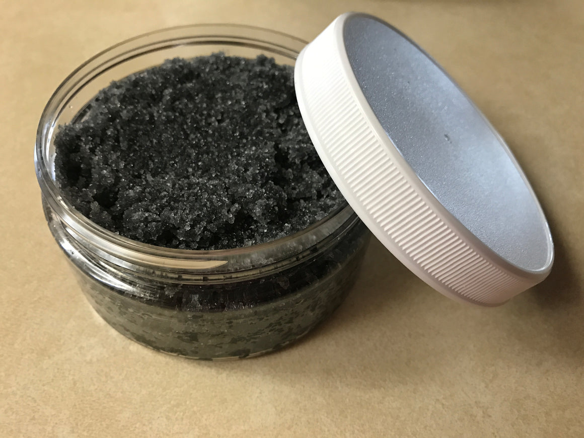 Sugar Face and Body Scrub  Activated Charcoal -Detox- - Oakwood Natural Living