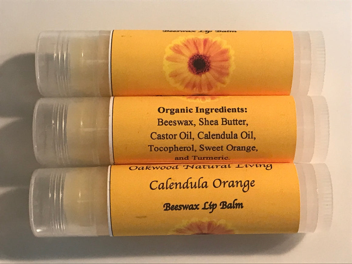 Lip Balm - Calendula Orange - Oakwood Natural Living