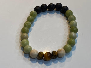Aromatherapy Healing Stone Bracelet  - Good Health - Peridot - Oakwood Natural Living