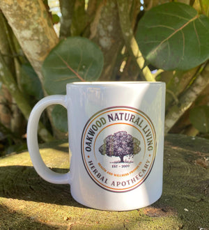 Logo Line - Large Ceramic Mug - Oakwood Natural Living