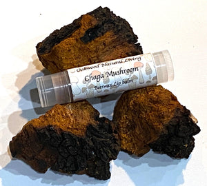 Chaga Mushroom Lip Balm - Oakwood Natural Living