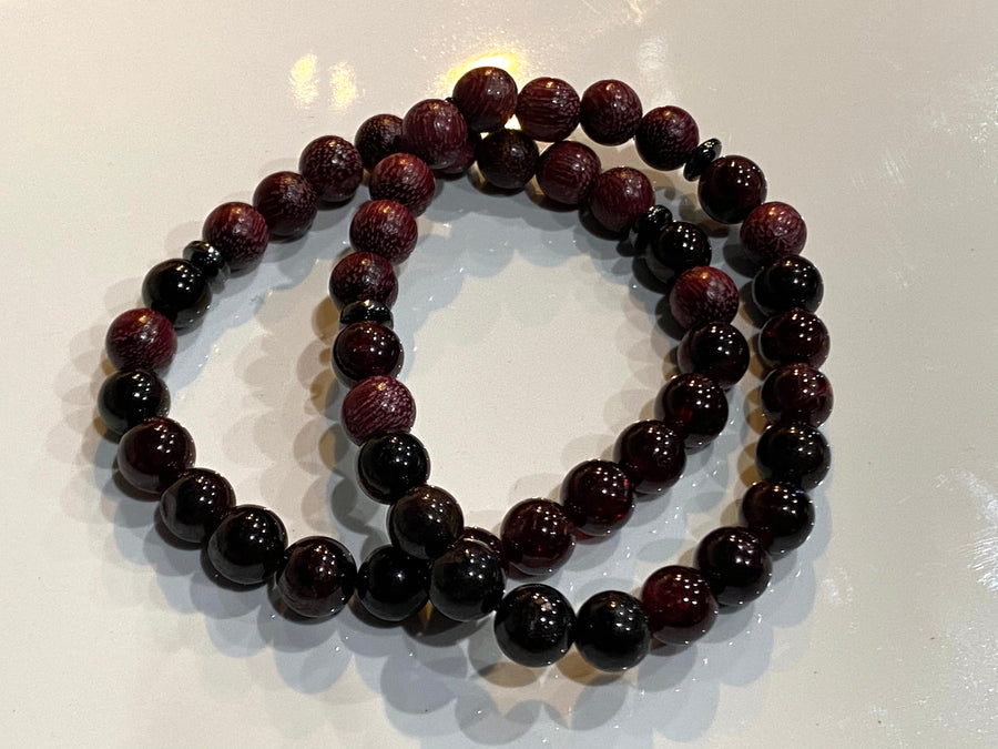 Aromatherapy Healing Stone Bracelet - Garnet - Oakwood Natural Living