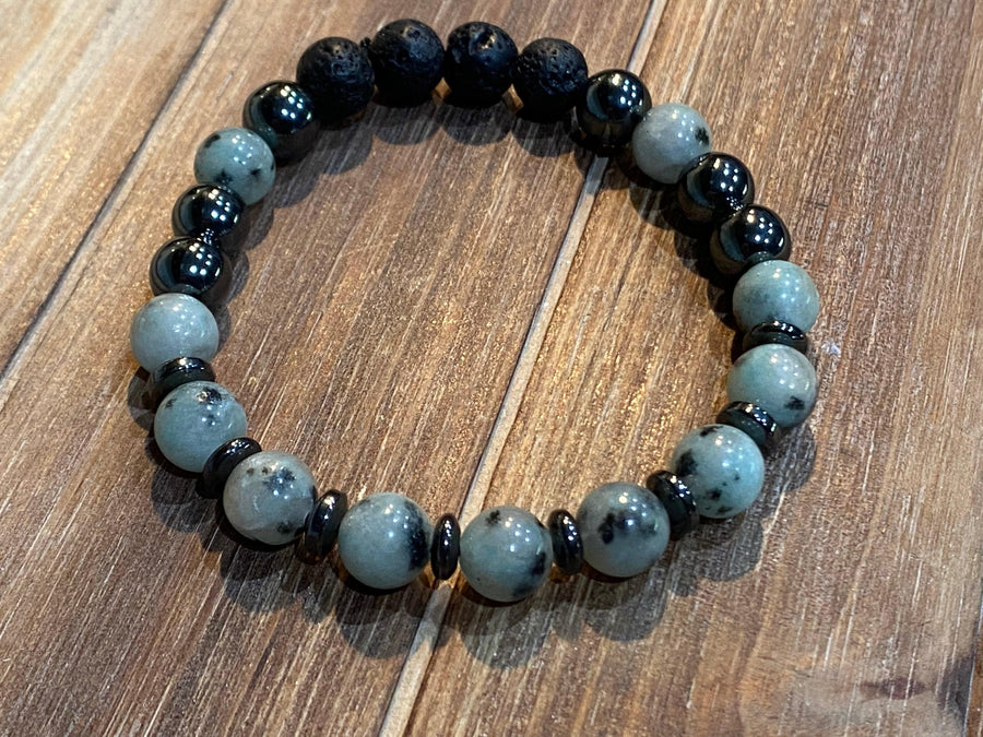 Aromatherapy Healing Stone Bracelet  - Lotus Jasper - Oakwood Natural Living