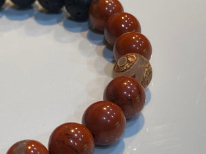 Aromatherapy Healing Stone Bracelet  - Recovery - Red Jasper - Oakwood Natural Living