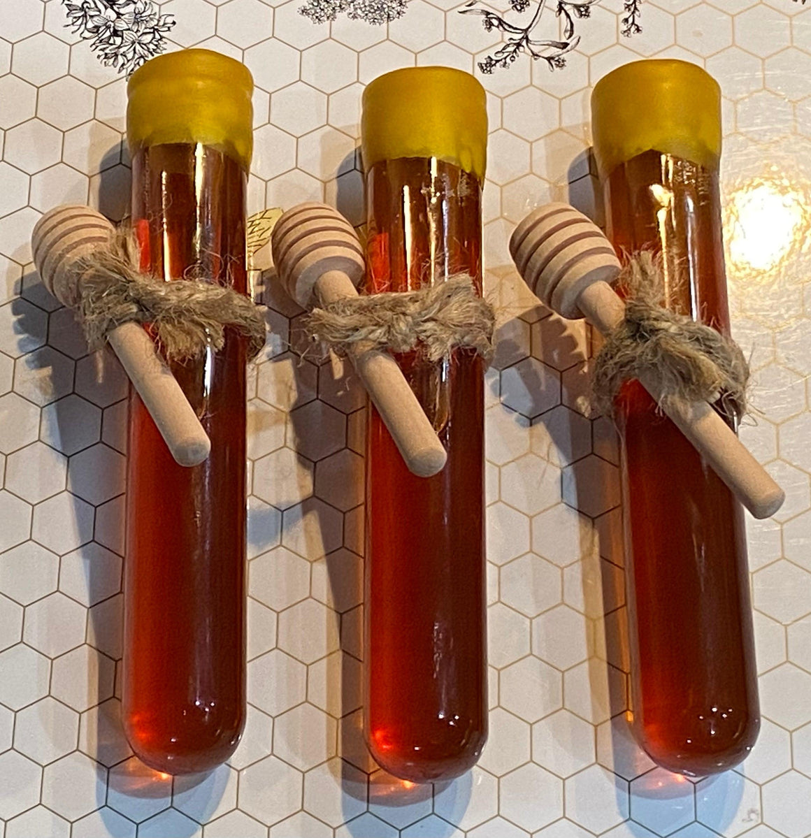 Glass Vial Raw Honey - Oakwood Natural Living