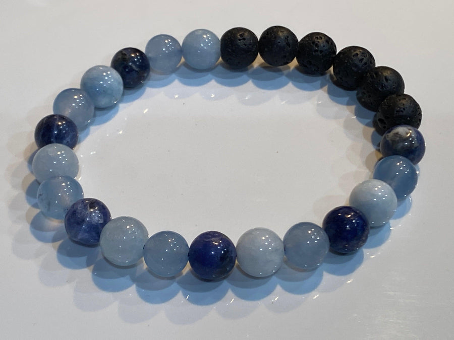 Aromatherapy Healing Stone Bracelet  - Calm the Heart - Oakwood Natural Living