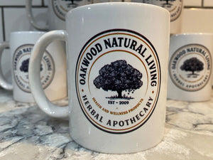 Logo Line - Large Ceramic Mug - Oakwood Natural Living