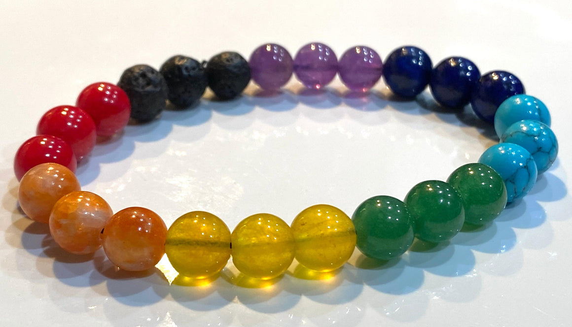 Aromatherapy Healing Stone Bracelet  CHAKRA - Oakwood Natural Living