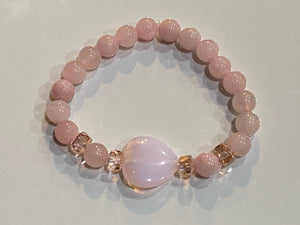 Aromatherapy Healing Stone Bracelet - Rose Quartz