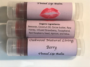 Lip Balm - Tinted Natural Berry - Oakwood Natural Living