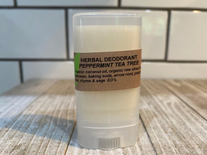 Deodorant - Peppermint Tea Tree - Oakwood Natural Living