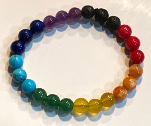 Aromatherapy Healing Stone Bracelet  CHAKRA - Oakwood Natural Living